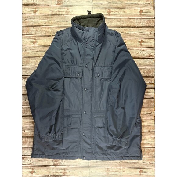 LL Bean North Col Gore Tex thinsulate Parka Coat sz XL color navy VINTAGE 90's - Picture 1 of 8